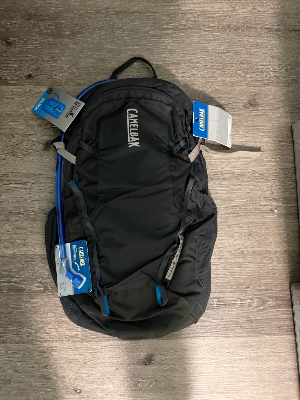 CamelBak Hydration Backpack Black with Blue Accent